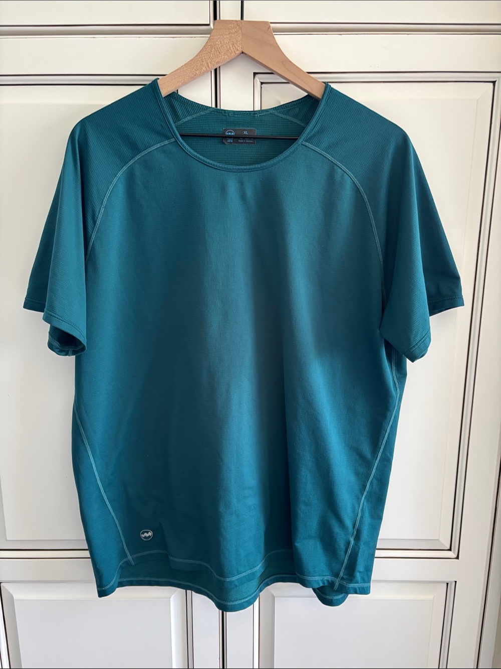 Janji Helio Tech Tee Running Shirt Mens XL Teal Green Performance Short Sleeve